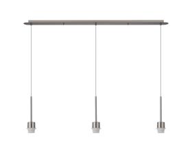 Carrie Satin Nickel Ceiling Lights Deco Linear Fittings